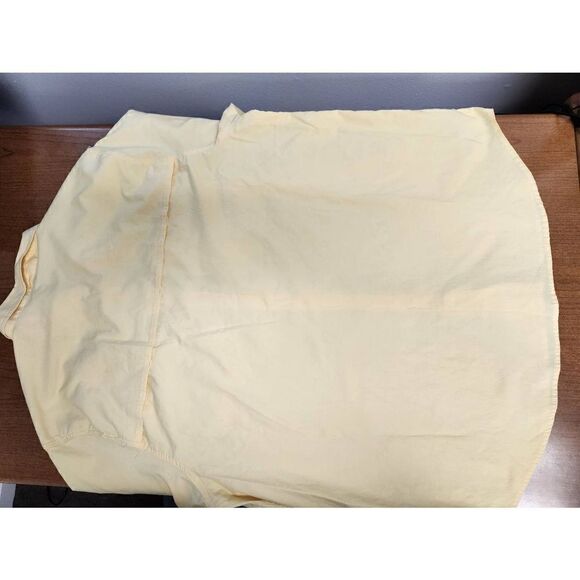 Coleman 2X YELLOW Fishing, Vented Casual Short Sleeve Button Up with velcro and - Picture 5 of 10